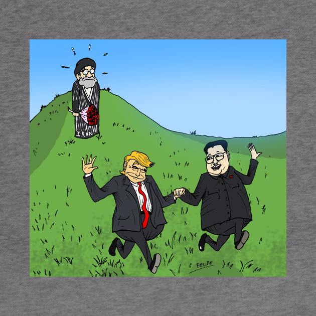 Iran Kim Trump by Felipe.Makes.Cartoons